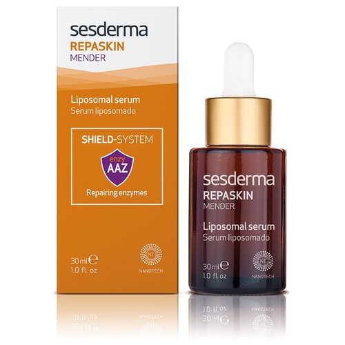 SesDerma Repaskin Mender Липосомальная сыворотка для лица, 30 мл sesderma c vit 5 liposomal serum сыворотка липосомальная с комплексом витамина с 5 форм с комплексом активных антивозрастных ингредиентов 30 мл