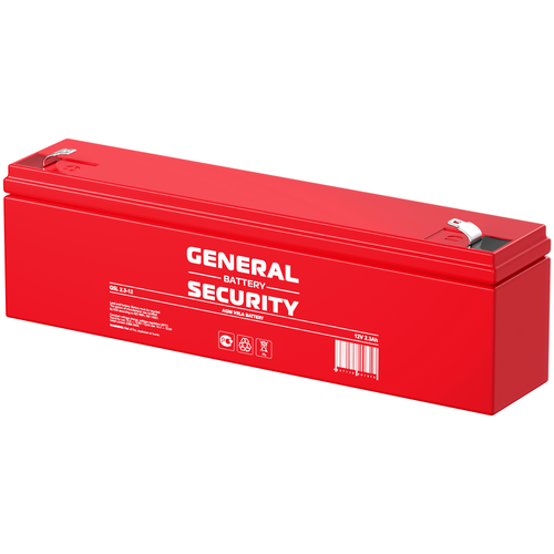 Аккумулятор для ИБП GENERAL SECURITY GSL 2.3-12 (12 В / 2,3 Ач) аккумулятор general security 12v 1 2ah gs1 2 12