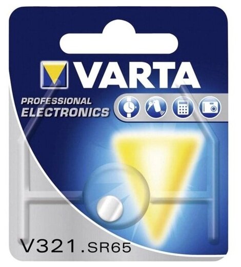 Батарейка для часов Varta V321 SR65 SR 616 SW 1.55V, в блистере 1шт.