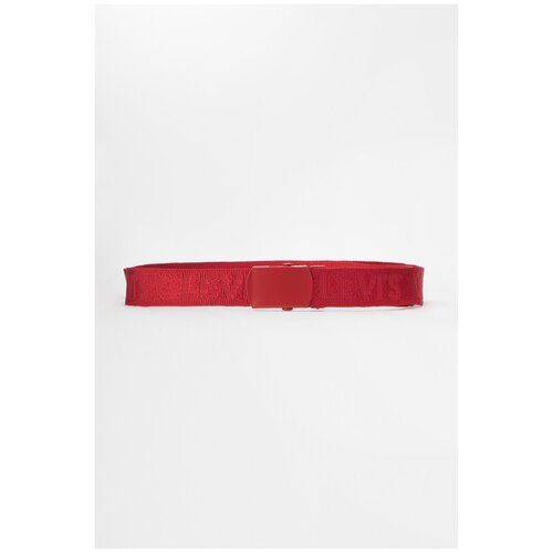 фото Ремень tonal tickfaw web belt 38136-0010 красный 124 см levi's