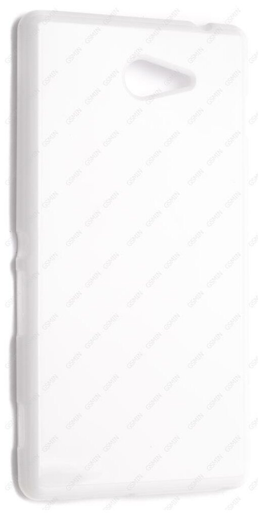 Чехол силиконовый для Sony Xperia M2 TPU (Белый)