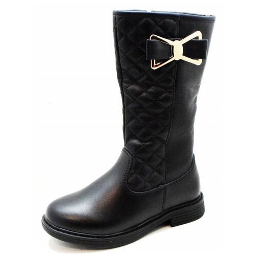 фото Сказка r280626545-1v детские сапоги черный искусственная кожа, размер 27