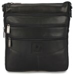 Мужская сумка-планшет из натуральной кожи «Роджер Small» M1545 Black - изображение