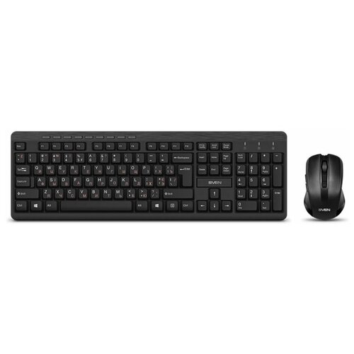 Клавиатура + мышь Sven KB-C3400W, беспроводная, USB, черный (SV-018887)
