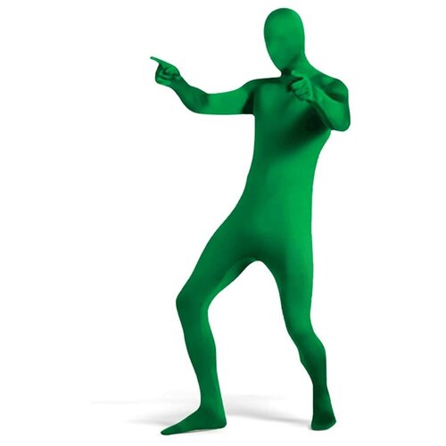 Костюм вторая кожа зентай (человек невидимка) на взрослого цвет зеленый, L костюм вторая кожа зентай человек невидимка на взрослого цвет зеленый xxl