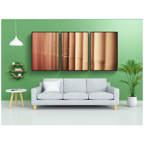 фото Набор модулных постеров для интерьера "кожа, предметы, кожаные отделения" 60x90 см. в тубусе, без рамки lotsprints