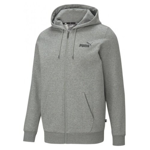 Толстовка спортивная PUMA, размер M, серый толстовка puma power logo full zip hoodie tr мужчины 84737901 xl