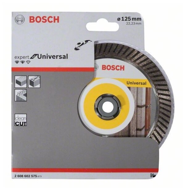 Диск алмазный отрезной BOSCH Expert for Universal Turbo 2608602575