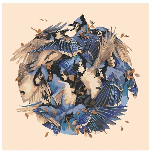 фото Картина по номерам, 100 x 100, z-na63, "живопись по номерам", набор для раскрашивания, раскраска