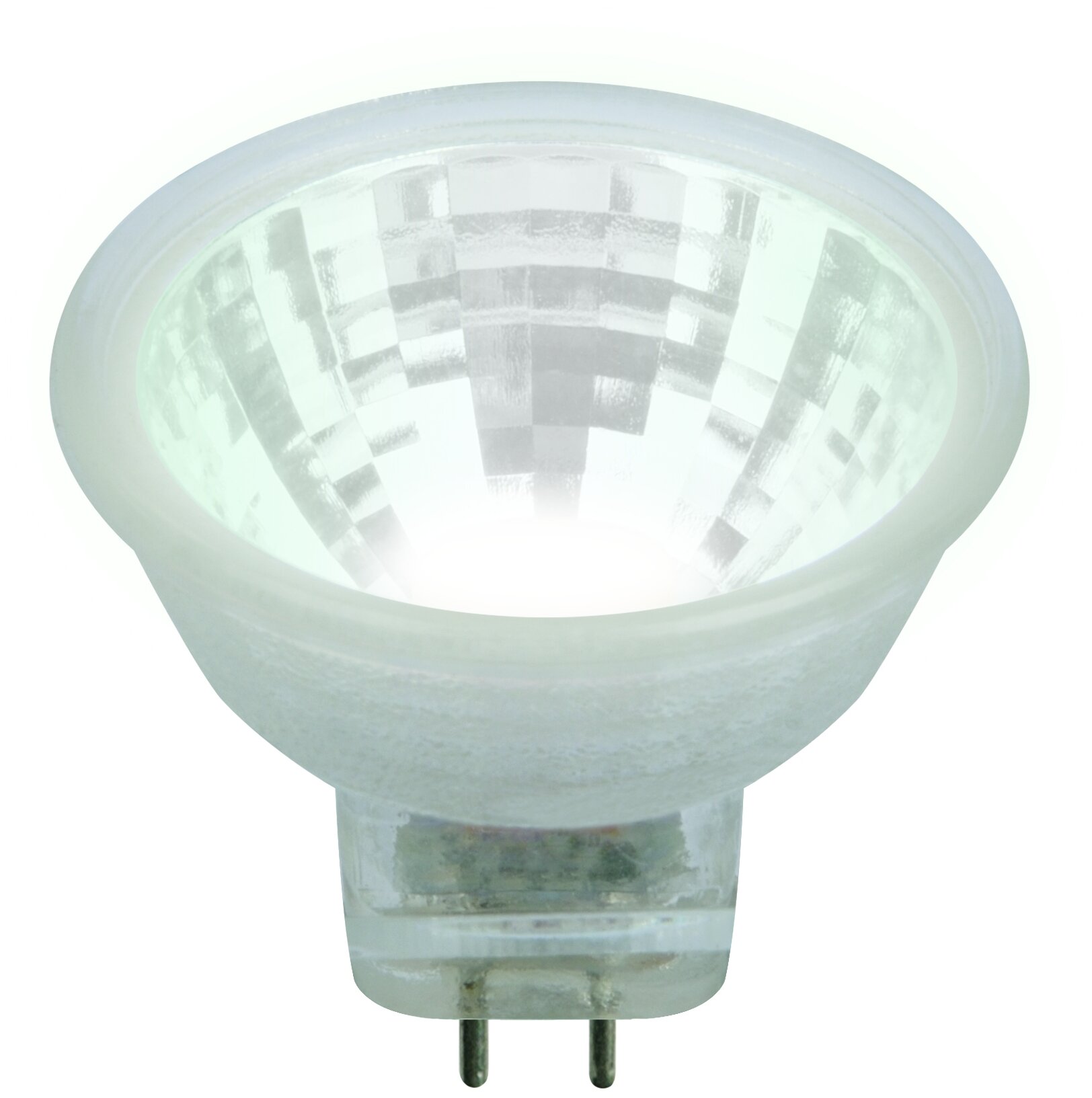 Светодиодная лампа Uniel LED-MR11-3W/NW/GU4/220V GLZ21TR 220V. Прозрачная. Белый свет (4000K). Картон. ТМ .