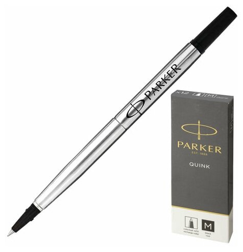 Стержень роллер Parker Quink Rollerball Refill RB Z01 М 0.7мм черный, 116мм, 1952259 9461751