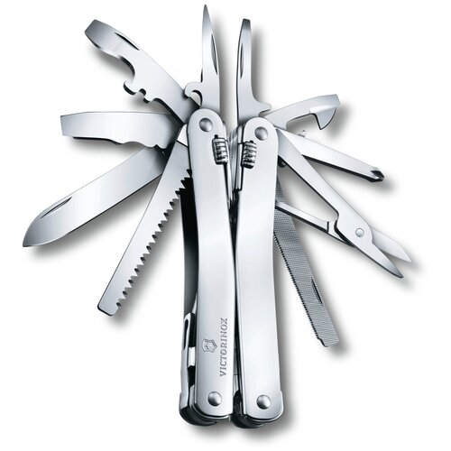 Мультитул Victorinox SwissTool Spirit X 3.0224. LB1 105мм 26функц. серебристый блистер мультитул victorinox swisstool spirit x 3 0236 n 105мм 36 функций серебристый подарочная коробка