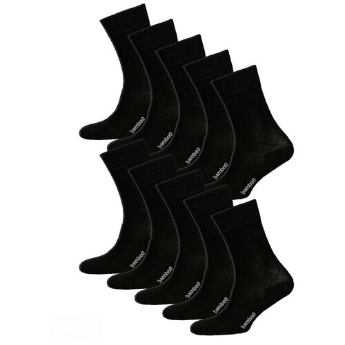 фото Мужские носки status, 10 пар, классические, размер 31, черный