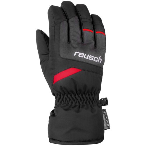 Перчатки Reusch, размер 5, черный, красный