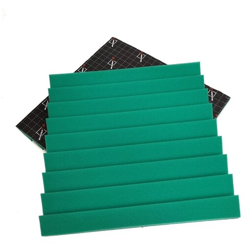 Самоклеящийся акустический поролон / Шумология Sierra 450 КС зелёный 450*450мм