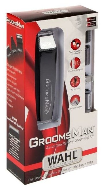 Триммер WAHL Groomsman All-In-One черный [5537-3016] - фото №4