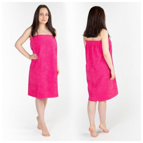 Гранд-Стиль Килт(юбка) женский, махровый, малиновый цвет, 80х150+-2