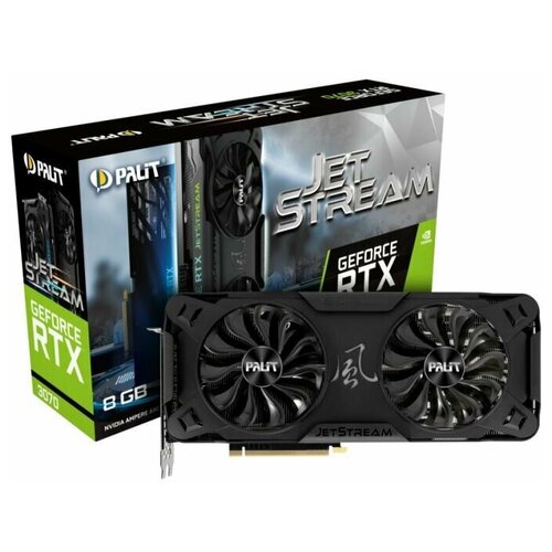 Видеокарта Palit PCI-E nVidia GeForce RTX 3070 8Gb LHR PA-RTX3070 JETSTREAM 8G (NE63070019P2-1040J_V1)