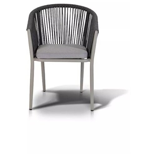 фото "марсель" плетеный стул из роупа, цвет темно-серый 4sis ротанг
