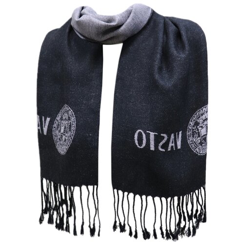 фото Шарф crystel eden,170х30 см, серый, черный