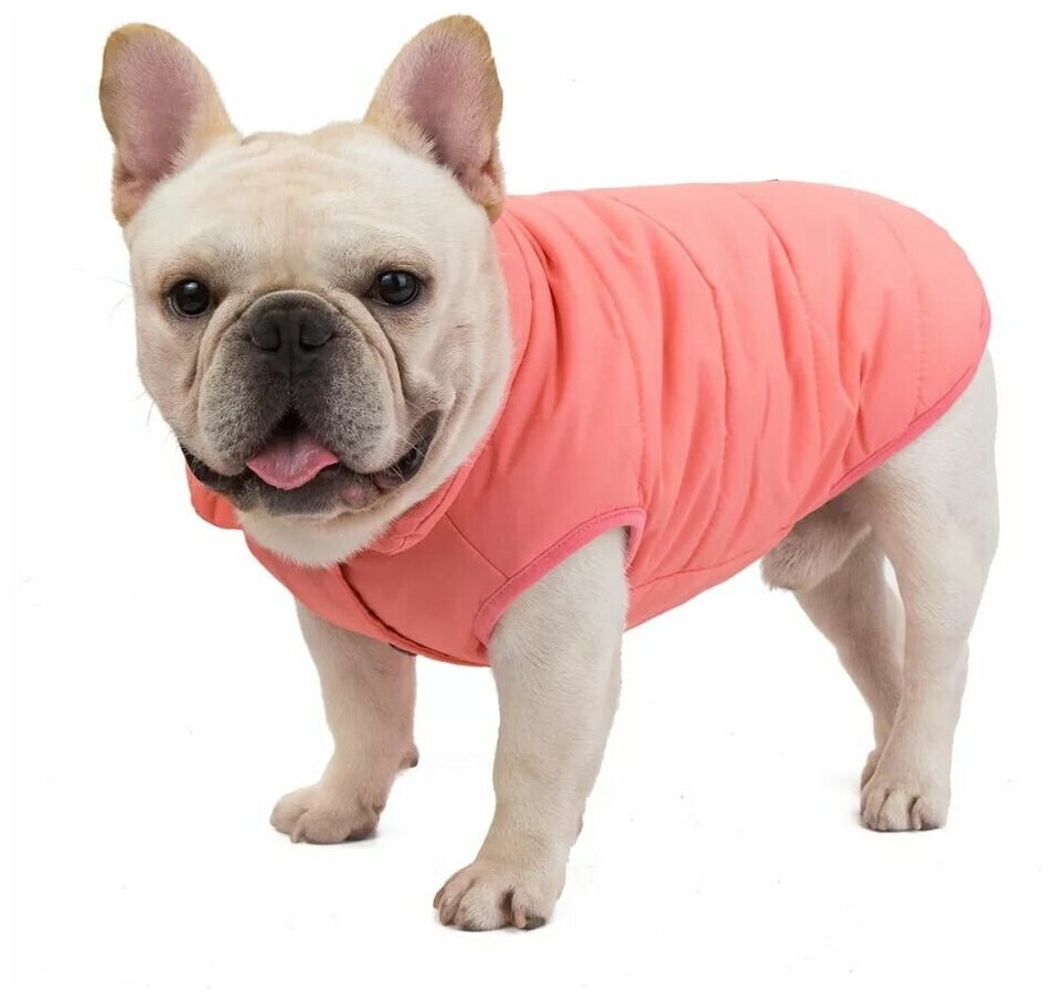 куртка (жилетка) для выгула собак Hitvest L розовый - фотография № 1