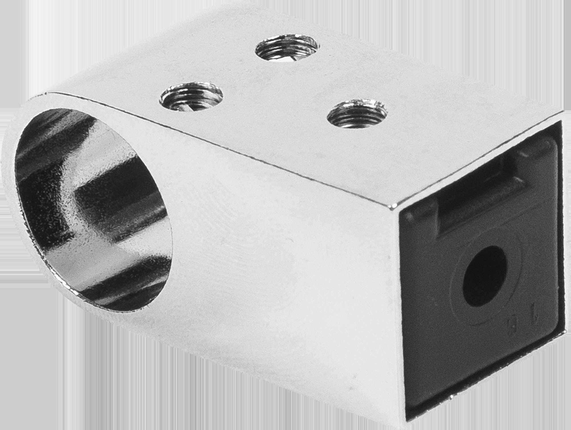 Крепление для рейлинга Delinia 2x4 см, цвет хром - фото №2