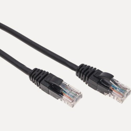 Изображение товара Патч-корд U/UTP Rexant cat 5e, медь, LSZH (негорючий), 0,3 м, RJ45-RJ45, 26AWG, черный