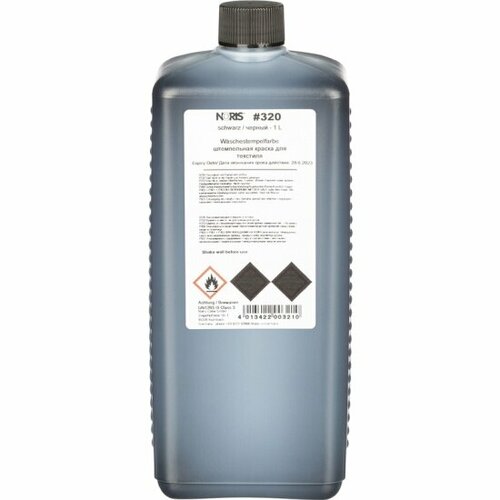 Краска штемпельная Multipack спец. 320Еч, для ткани, чёрная 1л Германия