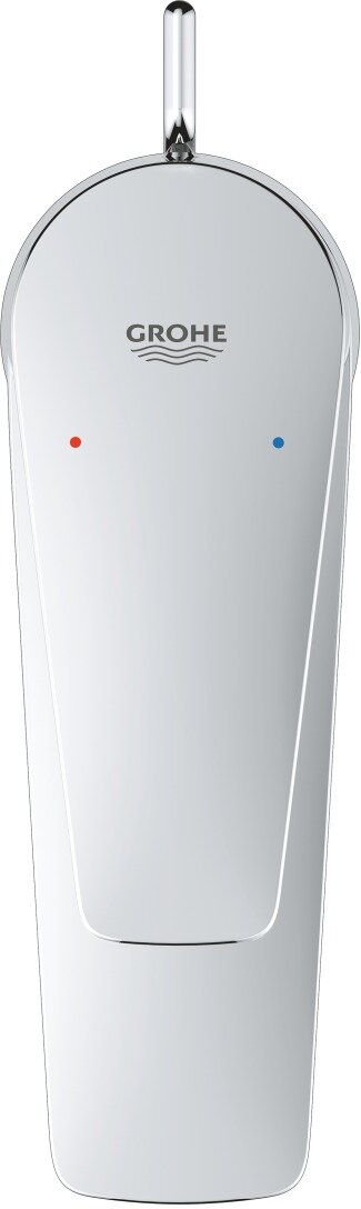 Смеситель для раковины Grohe BauEdge 23328001 с ограничителем температуры и рычажным донным клапаном, размер S, хром — фото 1