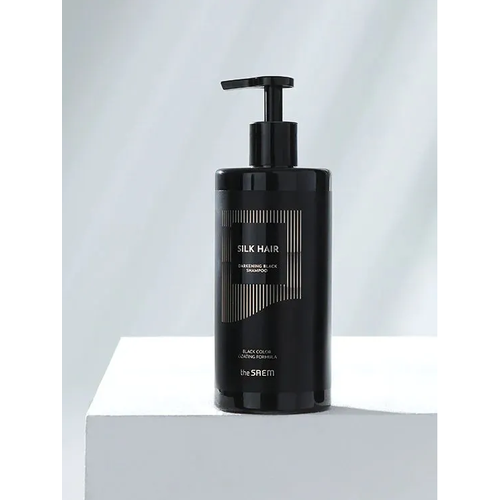 The Saem Шампунь для волос с эффектом окрашивания Silk Hair Darkening Black Shampoo, 400 мл