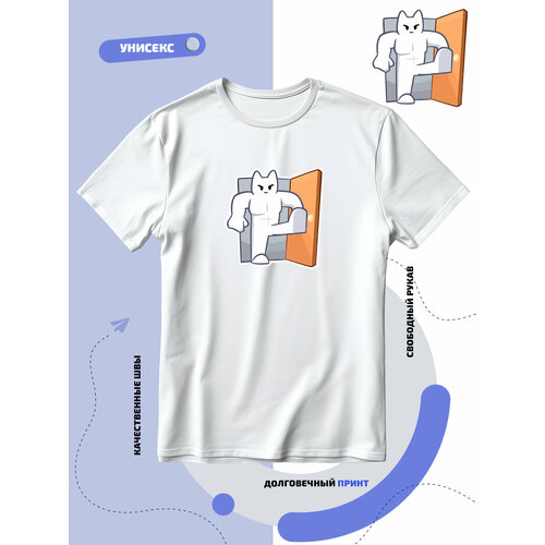 Футболка злой мак, размер 3XL, белый