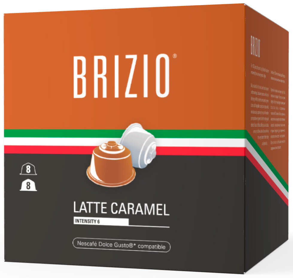 Кофе в капсулах Brizio Latte Caramel Dolce Gusto 16 капсул - фотография № 11