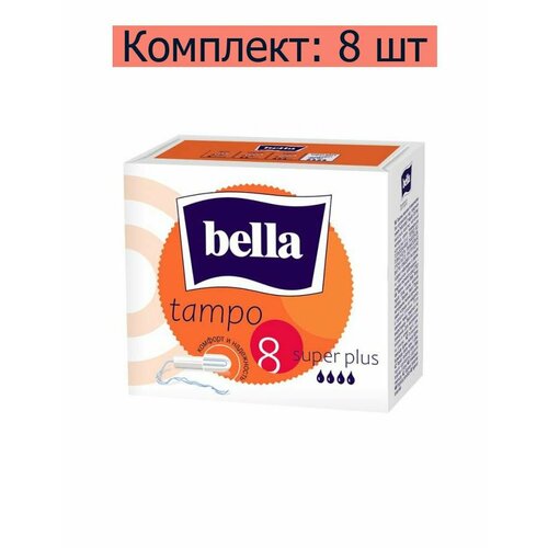 Bella Тампоны Super Plus без аппликатора, 8 шт, 8 уп