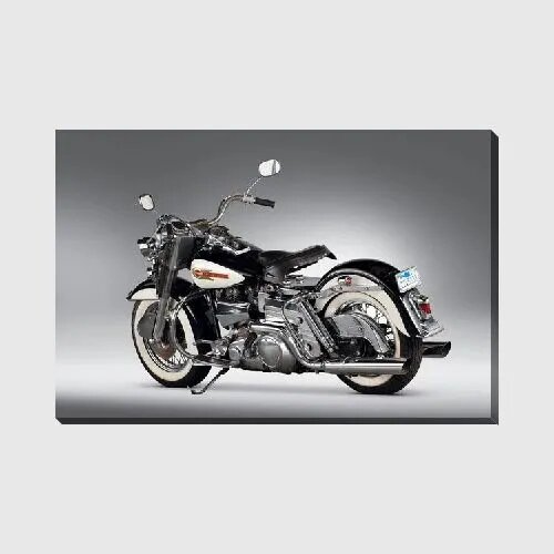 Картина на холсте Мотоцикл Harley-Davidson №2, 75*50 см