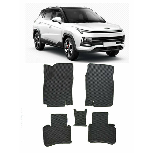 Москвич 3 вариант макси 3d 2022 - н. в. коврики EVA Smart Коврик в багажник