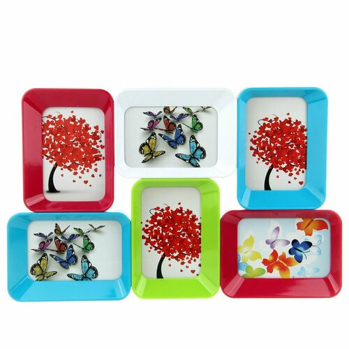 Мультирамка, фоторамка для 6-ти фото, Smiles