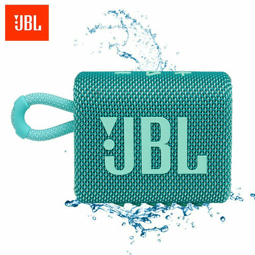 Колонка портативная беспроводная JBL GO 3 бирюзовая 339000₽