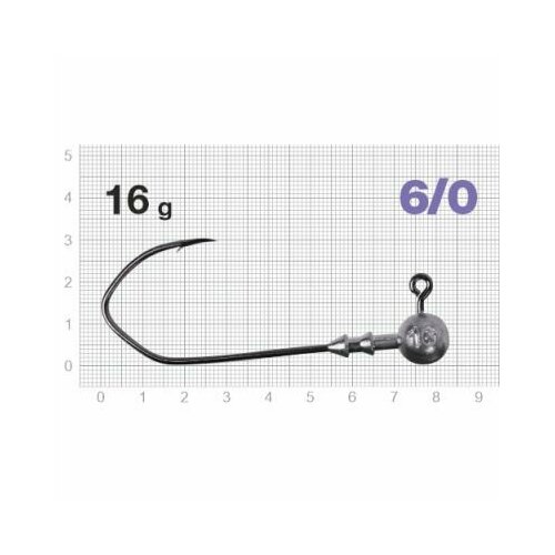 Джиг-головки рыболовные Nautilus CLAW NC-1021 крючок № 6/0, 16гр (3шт)