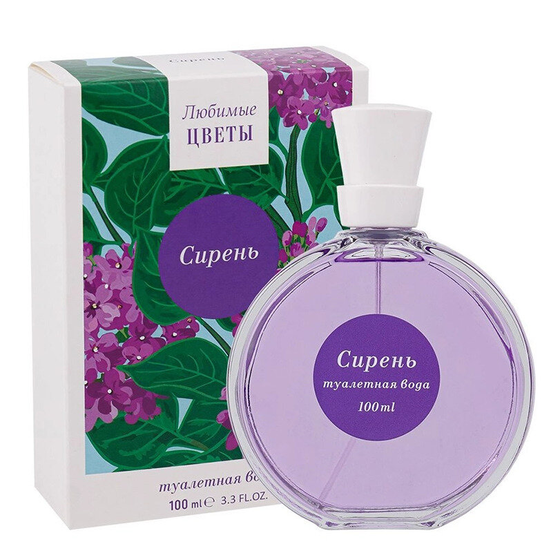 Цветочные духи Parli Parfum Любимые Цветы Сирень / Туалетная вода 100 мл / Аромат Парли Парфюм Любимые Цветы Сирень / Парфюм для женщин