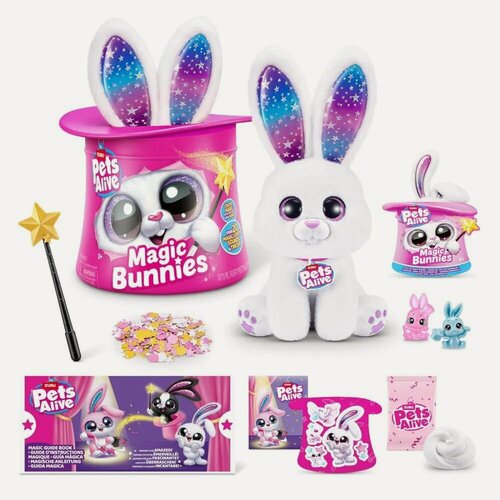 Изображение товара ZURU Pets Alive Magic Bunnies / милые волшебные кролики, электронная интерактивная плюшевая волшебная игрушка-сюрприз, 9549