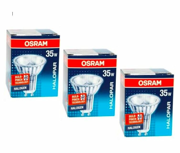 Лампочка Osram Halopar 64820 FL (Германия) 35w 230v GU10 галогенная теплый белый свет (3 шт.)