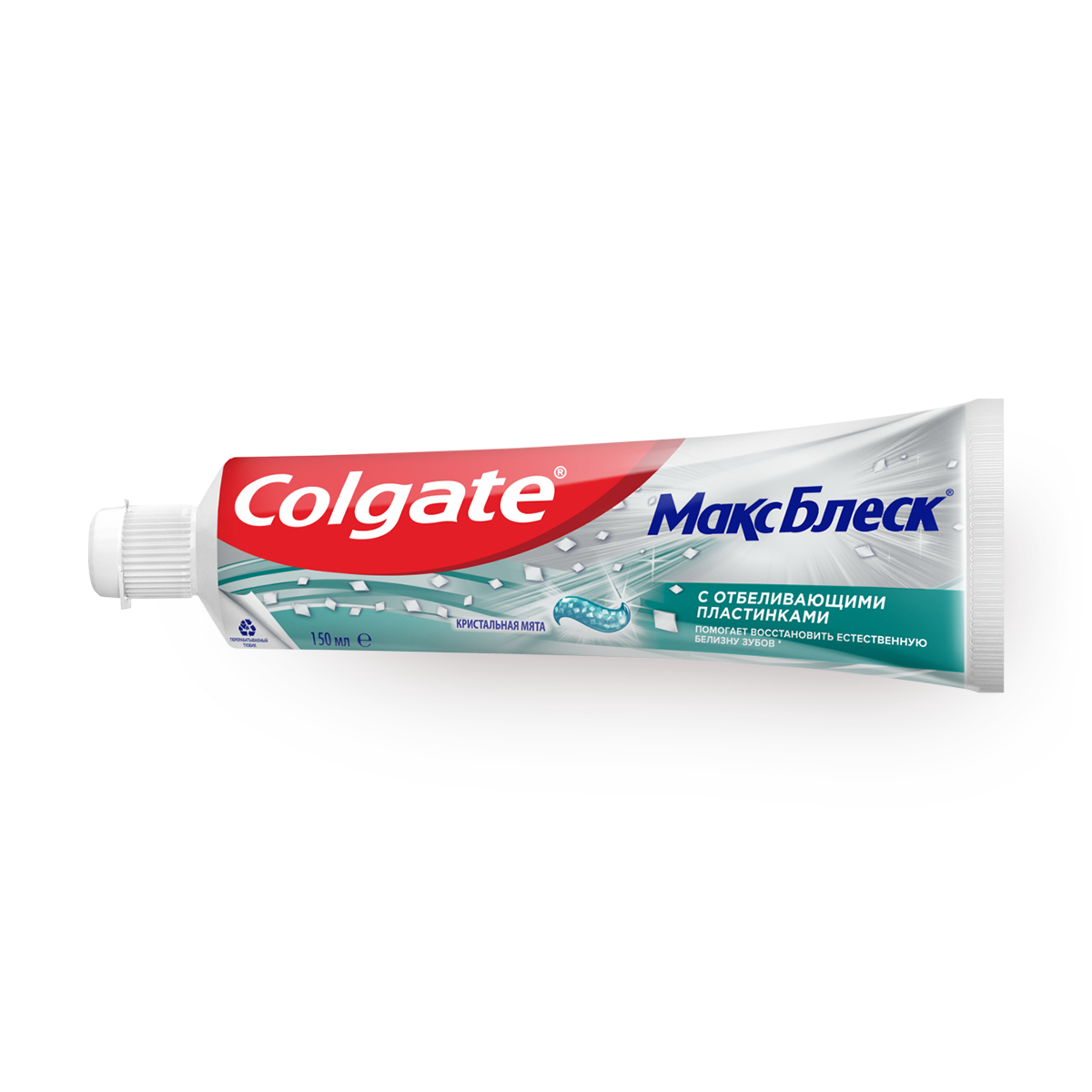 Зубная паста Colgate Макс блеск Кристальная мята с отбеливающими пластинками