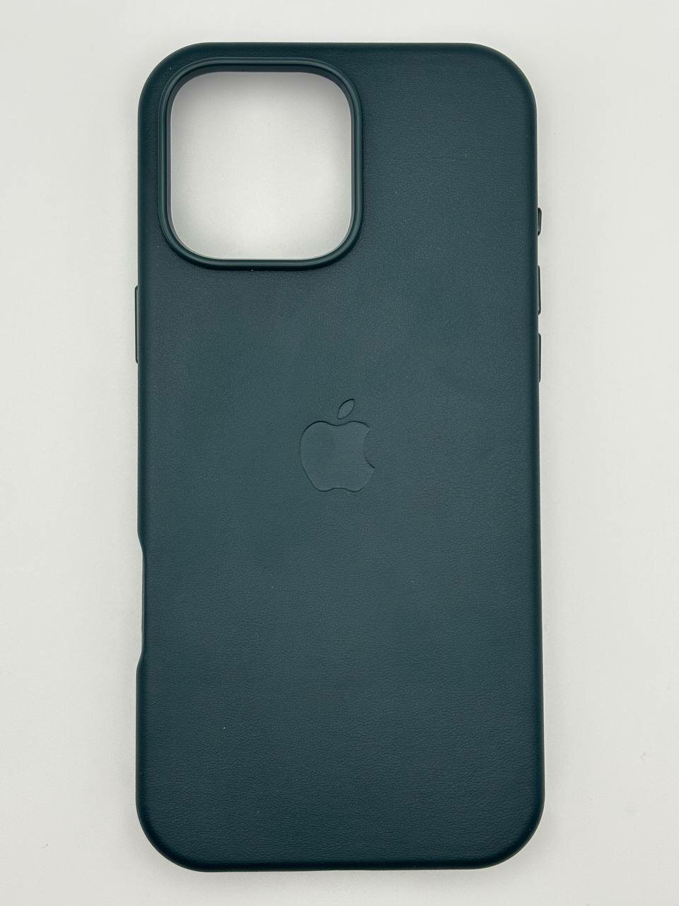 Чехол-накладка кожаный Leather Case с MagSafe на iPhone 16 Pro Max -Forest green