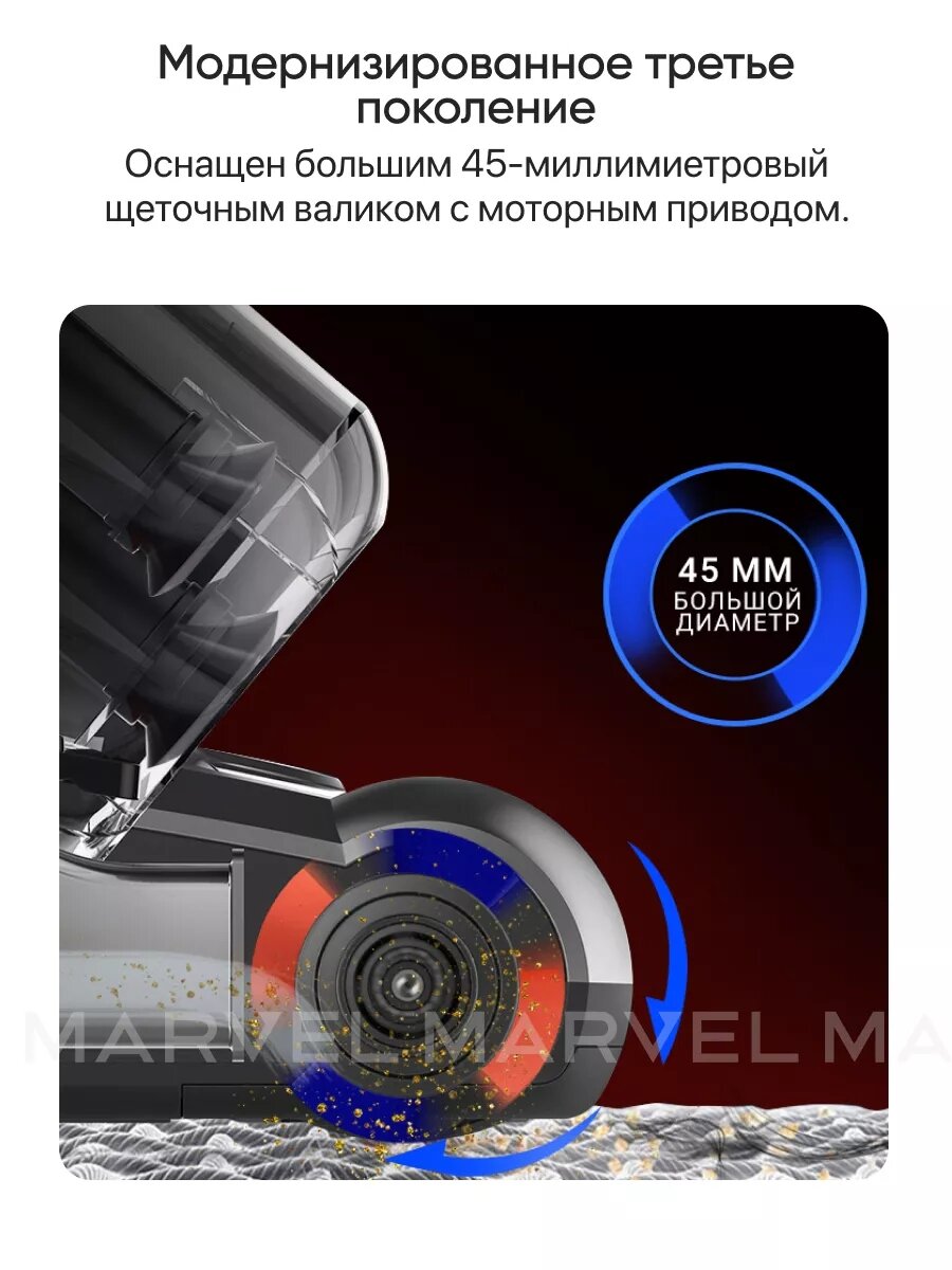 Пылесос для удаления клещей с УФ лампой Jimmy JV35, серый/фиолетовый — фото 1