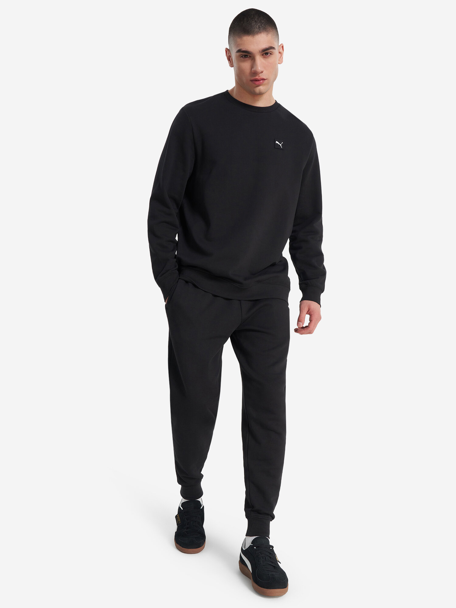 Свитшот PUMA, размер L, , черный — фото 1