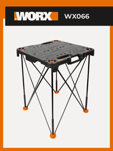 Изображение товара Рабочий стол Sidekick WORX WX066, 60x60x81см, коробка, черный