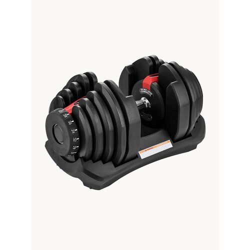 Гантель U-TURN регулируемая 40 кг, 17 уровней регулировки веса, с подставкой для хранения