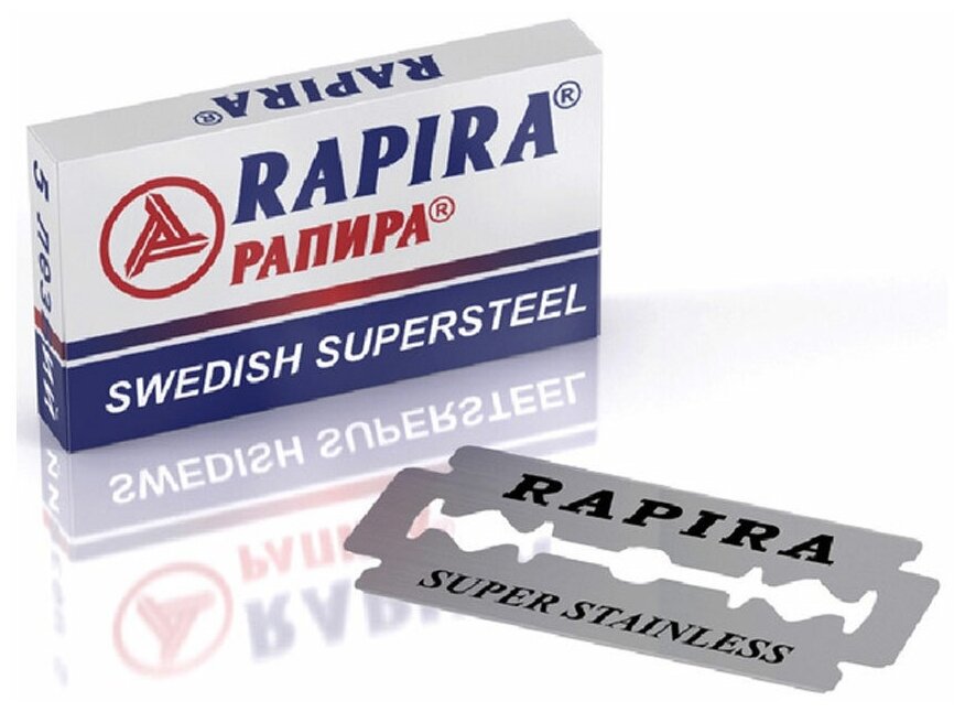 Лезвия для Т-образного станка Rapira Swedish Supersteel, 100 шт. - фотография № 7