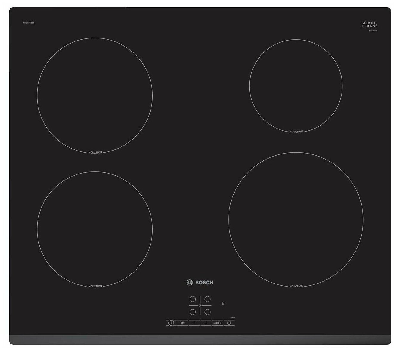 Индукционная варочная панель Bosch , черный - фото №1