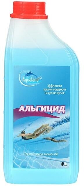 Средство для очистки воды в бассейне Aqualand от водорослей, 1 л (350020) - фотография № 1